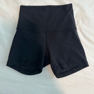 Women's Black High-Waisted Shorts